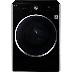 LG F14U2TCN8 Freestanding Washing Machine, 8kg Load, A+++ Energy Rating, Black